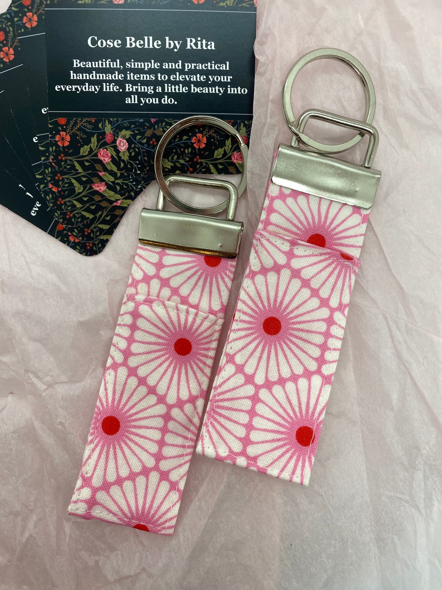 Pink Lip Balm Holder Keychain