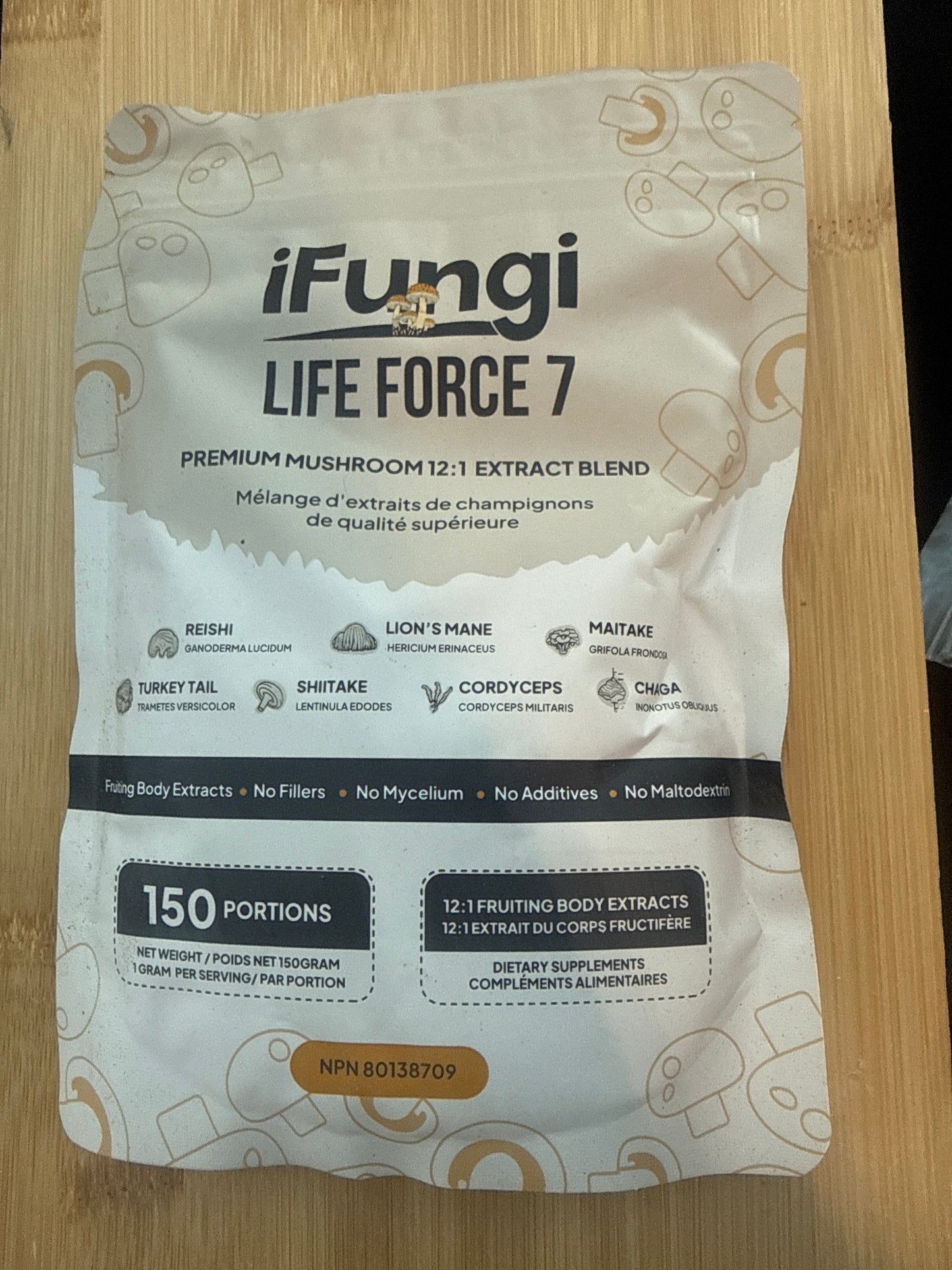 Premium Mushroom 12:1 extract blend- iFungi Life Force 7