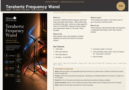 BRAND NEW! Terahertz Frequency Wand