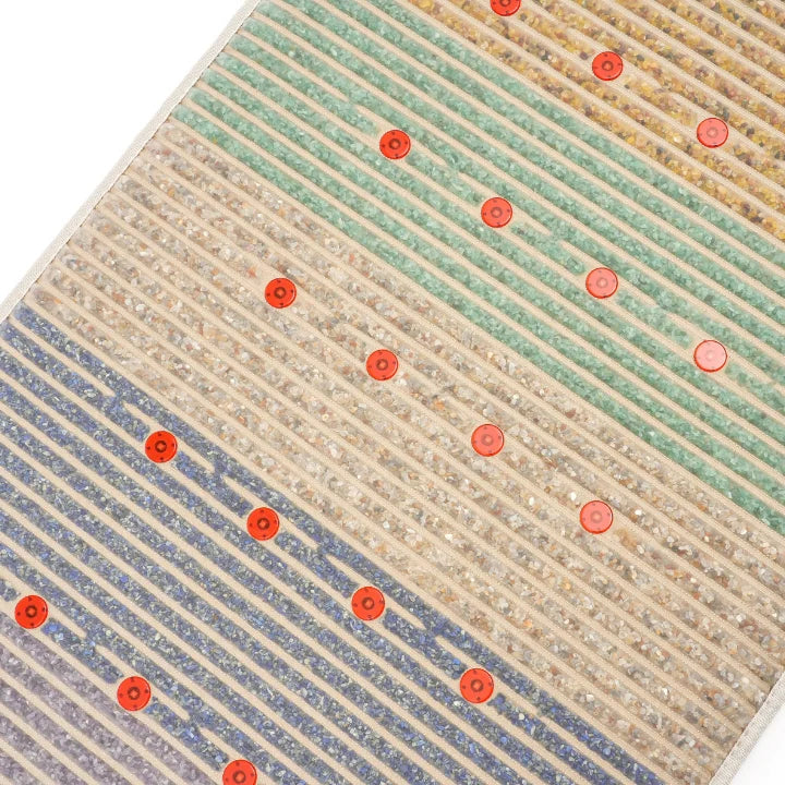 Full Body Chakra Mat with Crystal Technology, Far infrared Laser Light, Heated, PEMF, Red light Photons, Negative Ion Generating & Digital Touchscreen Controller.