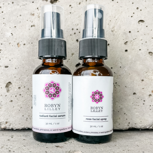 Radiant Facial Serum & Rose Facial Spray Duo