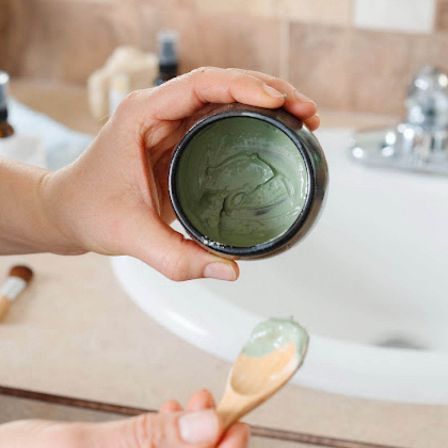 Beauty Bowl & Green Glow Face Mask Combo